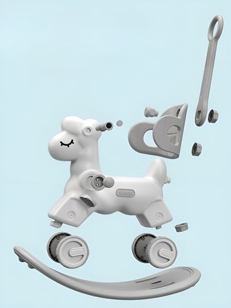 Коник-гойдалка 3в1 Terrio &ldquo;Sheepy&rdquo; Оранжево-бірюзова TK-748G фото
