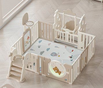 Детский манеж с ковриком 4в1 Terrio "Sleepy M" 150х180 см TQ-208M фото
