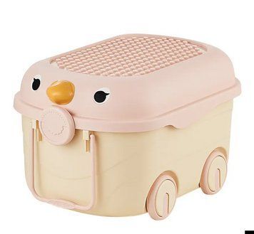 Ящик для игрушек на колесах Terrio "Birdy XL" Розовый 64х42,5х36 см TM-992P фото