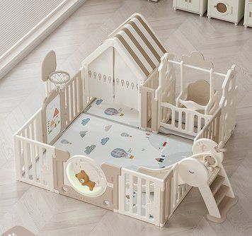 Детский манеж с ковриком 5в1 Terrio "Sleepy L" 180x200 см TQ-209L фото