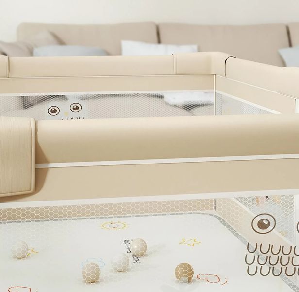 Детский манеж Terrio Hedgehog XL 180х200 см с двумя ручками и 60 разноцветными мячами TQ-317XL фото