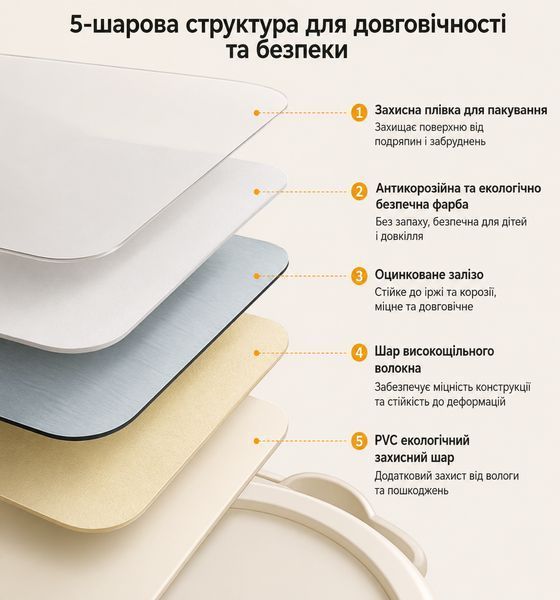 Мольберт з стільцем Terrio &ldquo;Moli&rdquo; Білий TX-546W фото