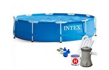 Каркасный бассейн Intex 28202 (76*305 см. объем: 4485 л. картриджный фильтр-насос 1250 л/ч) 28202 фото