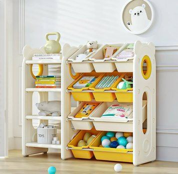 Стелаж з контейнерами Terrio "Teddy Maxi M&rdquo; Жовто-білий TM-952MY фото