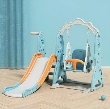 Игровой комплекс 3в1 Terrio "Space" Оранжево-голубой TI-323G фото