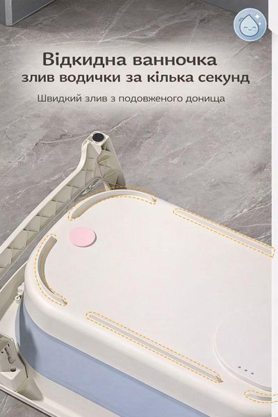 Ванночка сложная для детей Terrio с термометром Оливковая TD-966Z фото