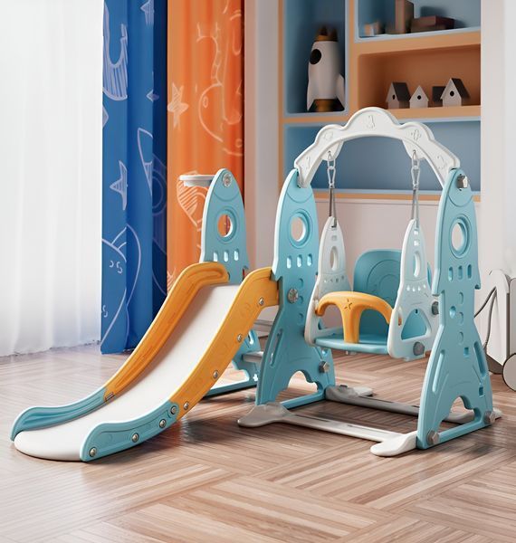 Игровой комплекс 3в1 Terrio "Space" Оранжево-голубой TI-323G фото