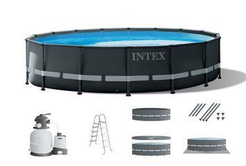 Каркасный бассейн Intex 26326 ULTRA XTR (488х122 см., объем: 19156 л.) с песочным фильтром, лестницей и тентом 26326 фото