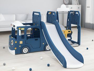Игровой комплекс 3в1 Terrio "Trainy" Сине-белый TI-330B фото