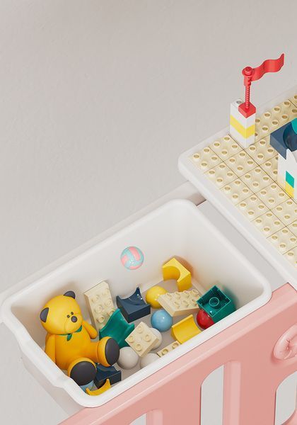 Детский домик с конструктором "Bakery" Розовый TB-601P фото