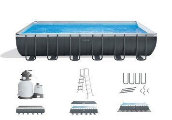 Каркасный бассейн Intex 26364 Ultra Frame (732*366*132см, лестница, фильтр-насос, подстилка, тент) 26364 фото
