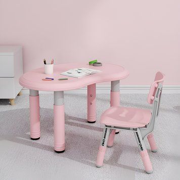 Детская парта со стулом регулируемая Terrio "Classy" Розовая TS-544P фото