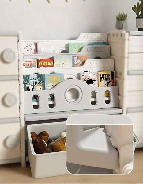 Книжкова полиця + стелаж з контейнерами 2в1 Terrio &ldquo;Liby&rdquo; TM-1010 фото