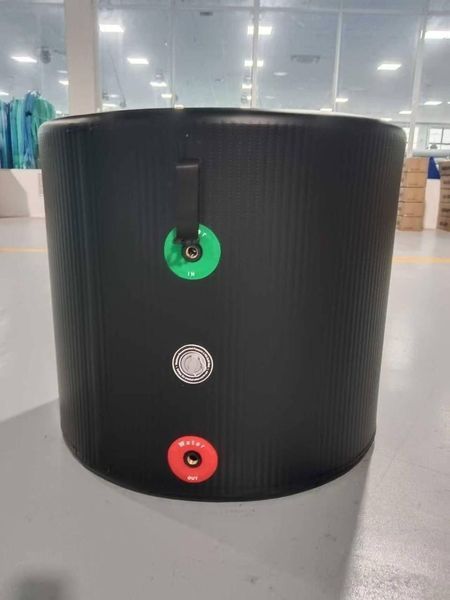 Круглая надувная ледяная ванна Ice Bath Spa Premium, термованная, для холодных ванн и восстановления 90х75 см. BS0028 фото