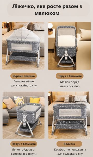 Мультифункціональне ліжечко для новонароджених Terrio "Luxy" TL-V07L фото