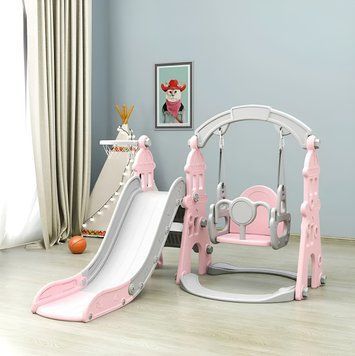 Детский игровой комплекс 3в1 Terrio "Castle" Розовый TI-340P фото