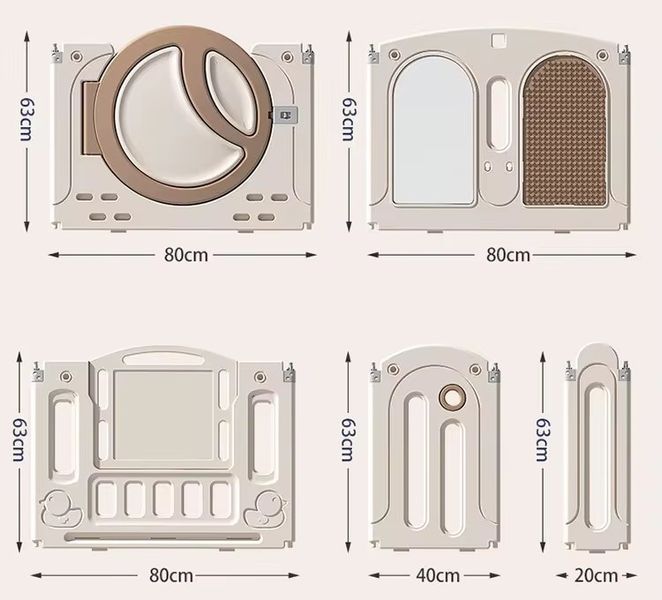 Дитячий манеж з килимком 4см 9в1 Terrio &ldquo;Dory&rdquo; 200x200см TQ-212L фото