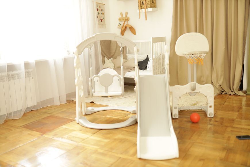 Детский игровой комплекс 5в1 Terrio "Castle" Серо-белый TI-327G фото